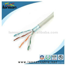 Nexans cable ftp cat5e 24AWG 4P Cable sólido, homologado UL, pasar la prueba Fluke